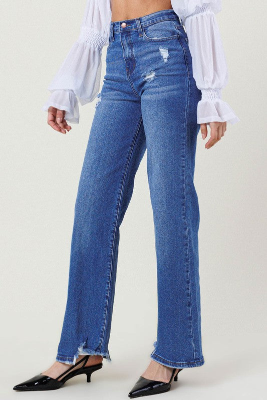 High Rise Wide Leg Jeans