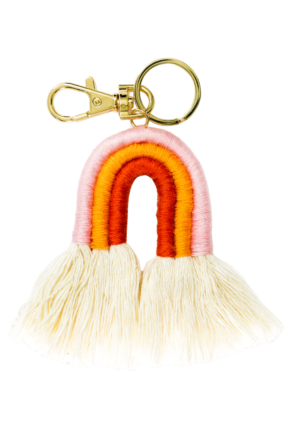 Ozzie Rainbow Tassel Keychain