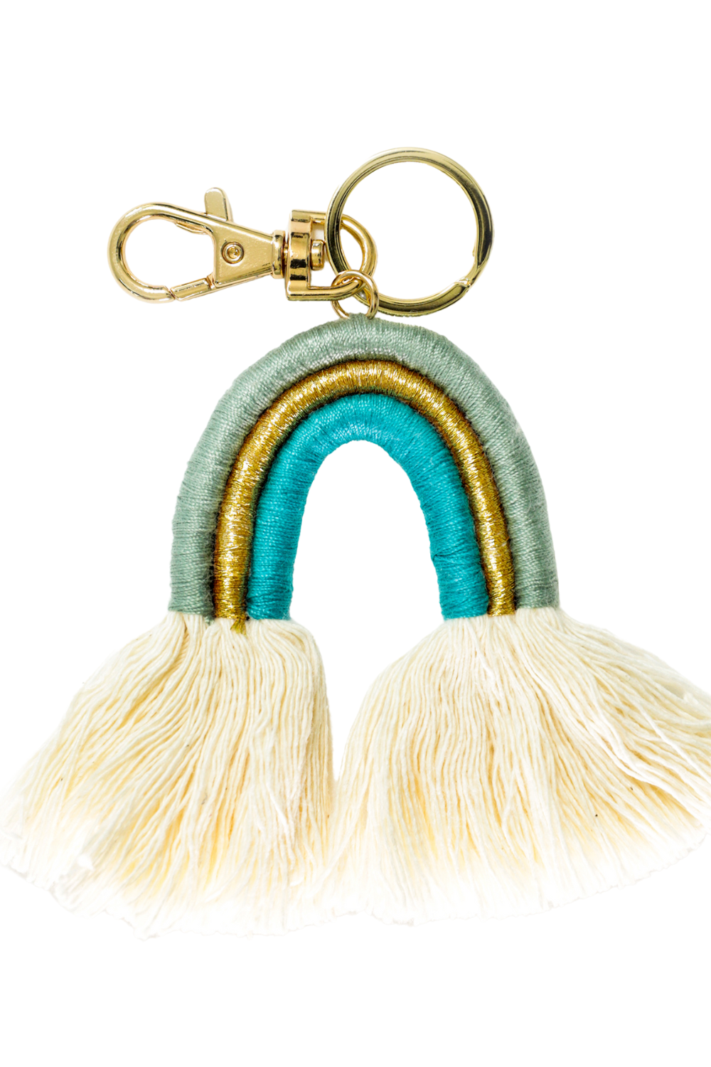 Ozzie Rainbow Tassel Keychain