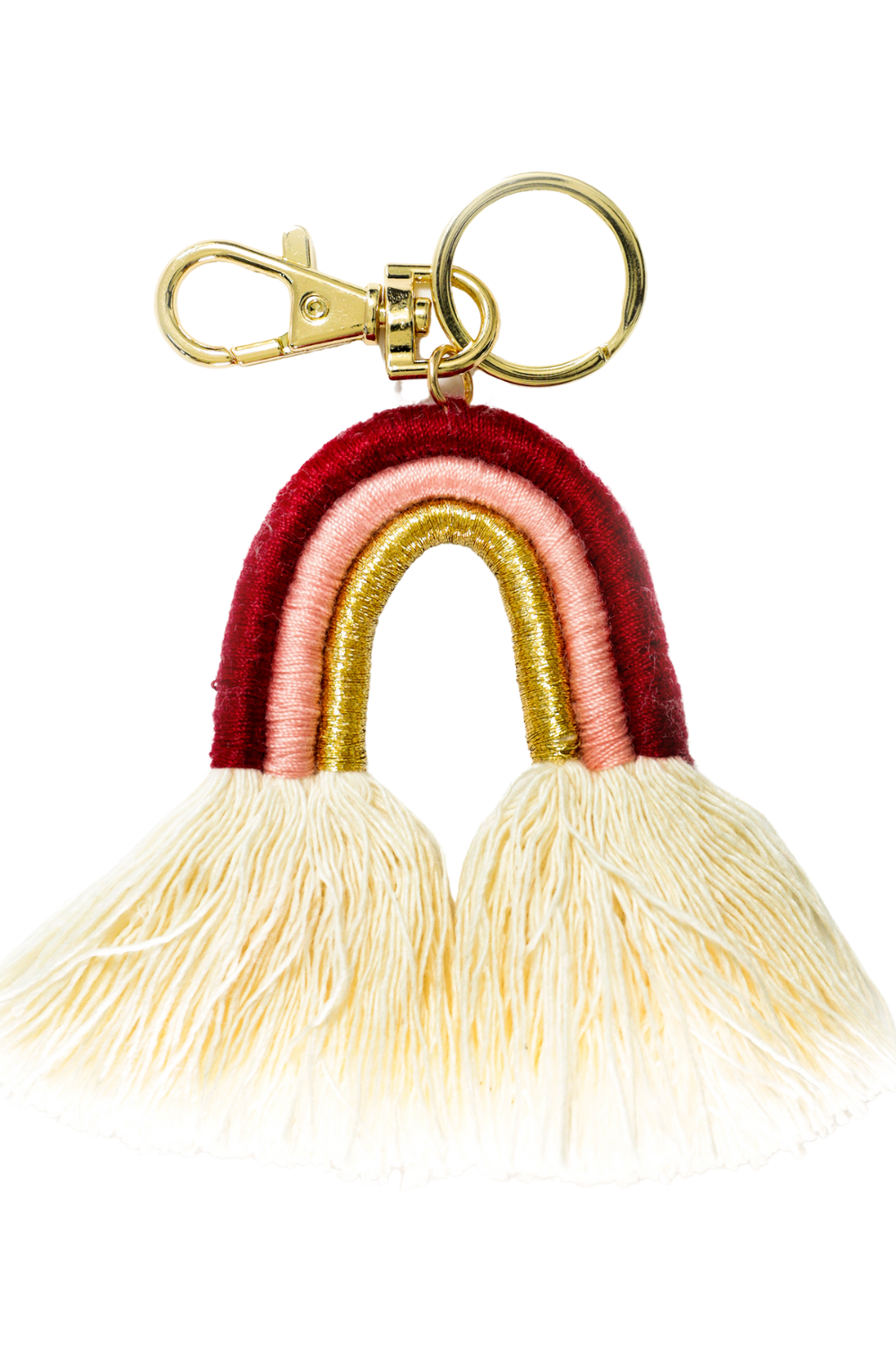 Ozzie Rainbow Tassel Keychain